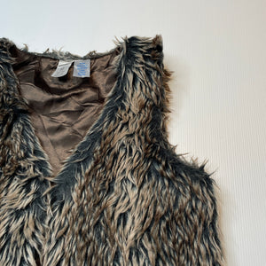Girls Miss Understood, faux fur vest, single hook fastening, FUC, size 12,  