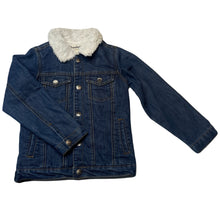Load image into Gallery viewer, Boys Breakers, fleece lined denim jacket, poppers, GUC, size 6,  