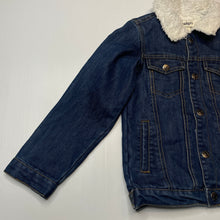 Load image into Gallery viewer, Boys Breakers, fleece lined denim jacket, poppers, GUC, size 6,  