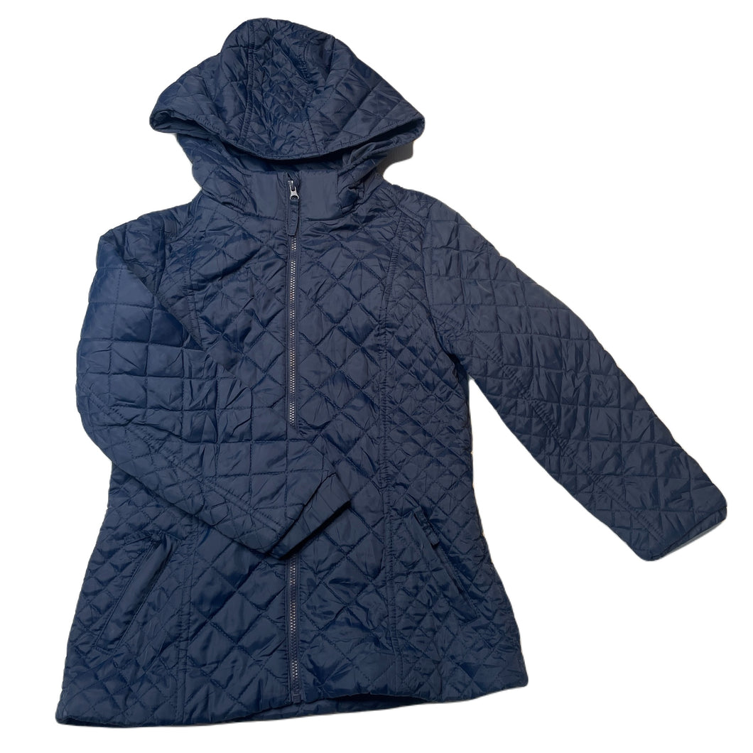 Girls Target, navy quilted jacket / coat, EUC, size 8,  