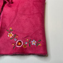 Load image into Gallery viewer, Girls Now, vintage embroidered faux fur lined, faux suede vest, EUC, size 3,  