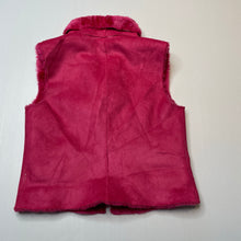 Load image into Gallery viewer, Girls Now, vintage embroidered faux fur lined, faux suede vest, EUC, size 3,  