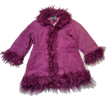 Load image into Gallery viewer, Girls Pumpkin Patch, vintage corduroy cotton &amp; faux fur jacket, L: 45cm, FUC, size 2,  