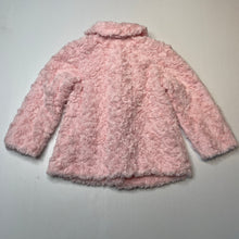 Load image into Gallery viewer, Girls Dymples, lined faux fur jacket, light mark back left sleeve, FUC, size 2,  