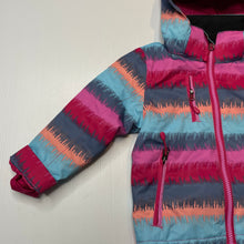 Load image into Gallery viewer, Girls Crane, Snow Extreme colourful ski jacket, EUC, size 2,  
