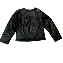 Load image into Gallery viewer, Girls Doghouse, black faux leather jacket, FUC, size 5,  