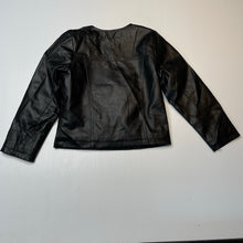 Load image into Gallery viewer, Girls Doghouse, black faux leather jacket, FUC, size 5,  