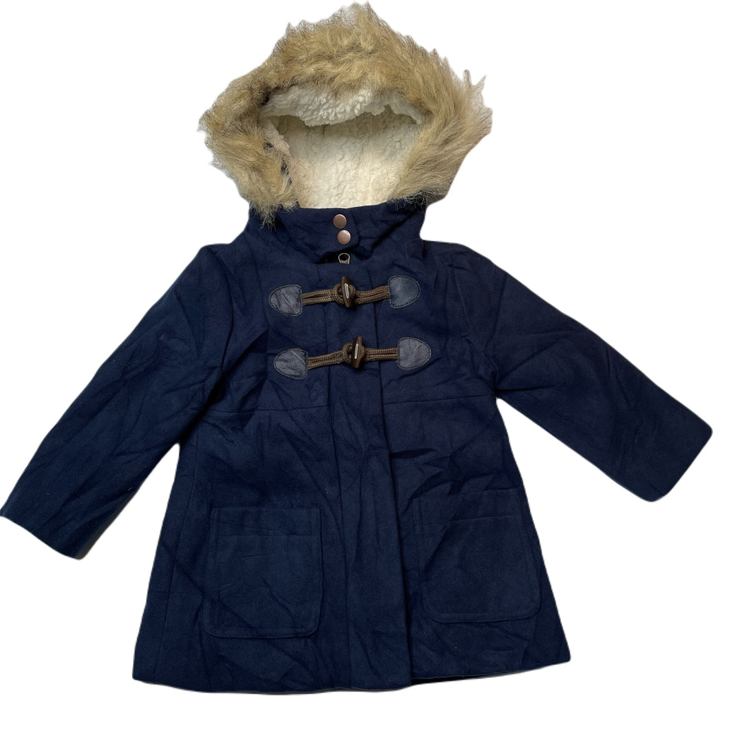 Girls Target, navy duffle coat / jacket, EUC, size 2,  