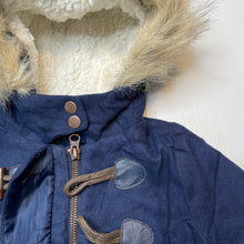 Load image into Gallery viewer, Girls Target, navy duffle coat / jacket, EUC, size 2,  