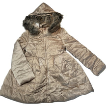 Load image into Gallery viewer, Girls Gumboots, bronze hooded jacket / coat, L: 51cm, GUC, size 6,  