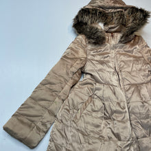 Load image into Gallery viewer, Girls Gumboots, bronze hooded jacket / coat, L: 51cm, GUC, size 6,  