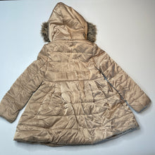 Load image into Gallery viewer, Girls Gumboots, bronze hooded jacket / coat, L: 51cm, GUC, size 6,  