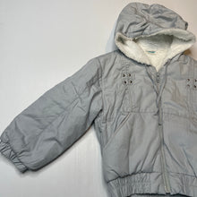 Load image into Gallery viewer, Girls Bambino, vintage fleece lined jacket / coat, mark lower front, FUC, size 5,  
