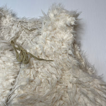 Load image into Gallery viewer, Girls cream, lined faux fur vest, no labels, armpit to armpit: 33cm, GUC, size 5-6,  