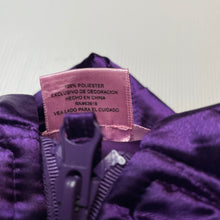 Load image into Gallery viewer, Girls One Step Up, purple lightweight hooded vest/jacket, EUC, size 6,  