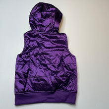 Load image into Gallery viewer, Girls One Step Up, purple lightweight hooded vest/jacket, EUC, size 6,  