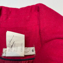 Load image into Gallery viewer, Girls Target, red wool blend jacket / coat, L: 60cm, EUC, size 6,  