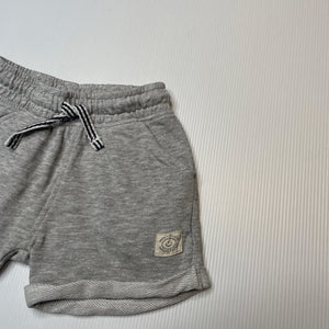 Boys Dymples, grey marle shorts, elasticated, FUC, size 0,  