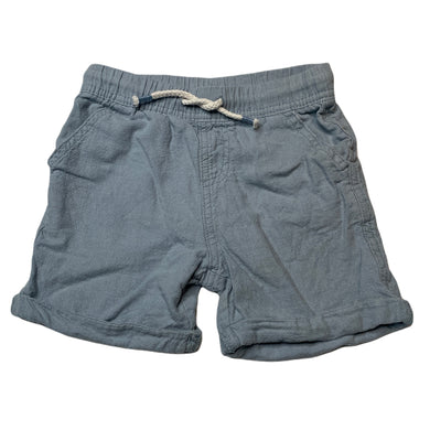 Boys AN, blue linen/cotton shorts, elasticated, FUC, size 5,  