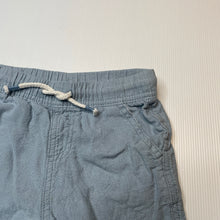 Load image into Gallery viewer, Boys AN, blue linen/cotton shorts, elasticated, FUC, size 5,  