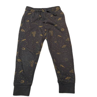 unisex Cotton On, fleece lined track pants, elasticated, Inside leg: 42cm, FUC, size 5,  