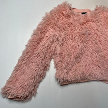 Load image into Gallery viewer, Girls Art Class, lined faux fur sweater / jumper, GUC, size 10-12,  