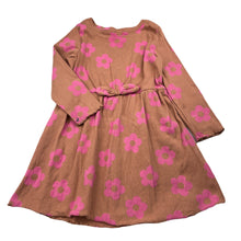 Load image into Gallery viewer, Girls KID, ribbed long sleeve floral dress, mark back right cuff, FUC, size 2, L: 48cm