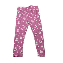 Load image into Gallery viewer, Girls Mango, ribbed floral leggings, Inside leg: 29cm, EUC, size 3,  