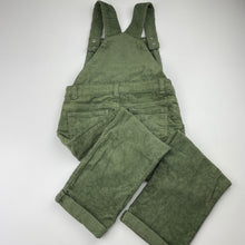 Load image into Gallery viewer, Girls embroidered, stretch corduroy overalls / dungarees, Inside leg: 39cm, GUC, size 6,  