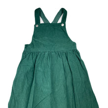 Load image into Gallery viewer, Girls H&amp;M, corduroy cotton overalls dress / pinafore, GUC, size 8, L: 66cm