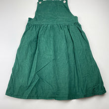 Load image into Gallery viewer, Girls H&amp;M, corduroy cotton overalls dress / pinafore, GUC, size 8, L: 66cm