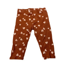Load image into Gallery viewer, Girls Mango, stretchy leggings, hearts, FUC, size 0,  