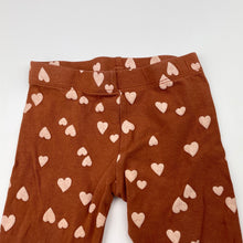 Load image into Gallery viewer, Girls Mango, stretchy leggings, hearts, FUC, size 0,  
