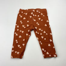 Load image into Gallery viewer, Girls Mango, stretchy leggings, hearts, FUC, size 0,  