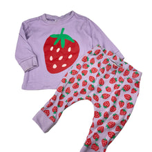 Load image into Gallery viewer, Girls Target, organic cotton pyjamas, strawberries, FUC, size 0,  