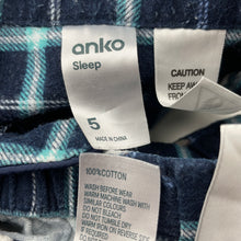 Load image into Gallery viewer, Girls Anko, flannel cotton winter pyjamas, wash fade, FUC, size 5,  