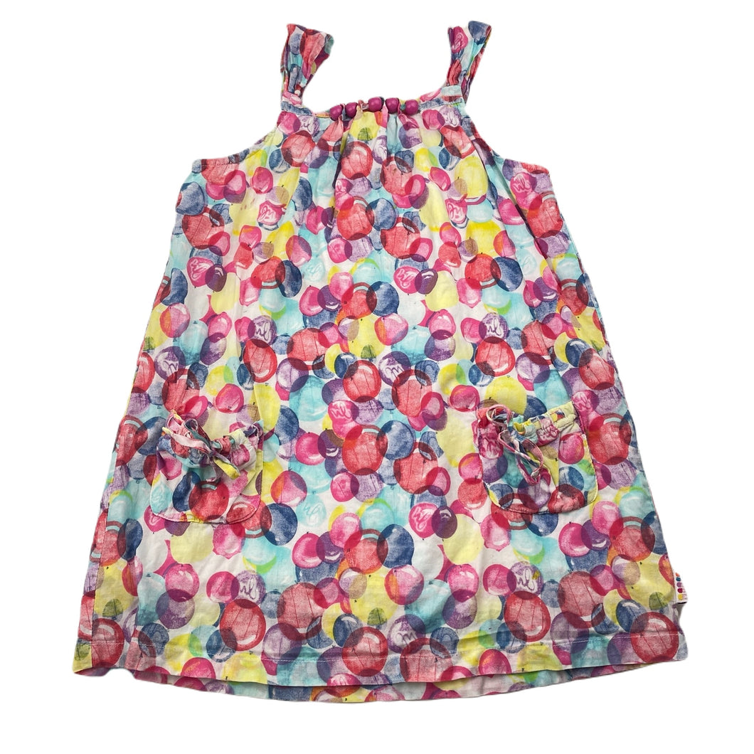 Girls Mambo, colourful lined lightweight cotton dress, FUC, size 5, L: 56cm