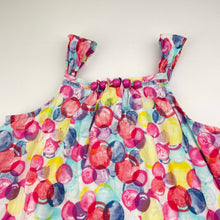 Load image into Gallery viewer, Girls Mambo, colourful lined lightweight cotton dress, FUC, size 5, L: 56cm