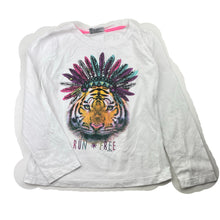 Load image into Gallery viewer, Girls Mango, cotton long sleeve tee / top, tiger, FUC, size 10,  