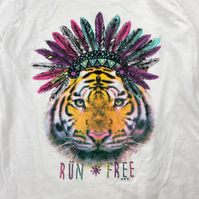 Load image into Gallery viewer, Girls Mango, cotton long sleeve tee / top, tiger, FUC, size 10,  