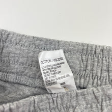 Load image into Gallery viewer, unisex H&amp;T, grey marle track pants, elasticated, Inside leg: 38cm, GUC, size 4,  