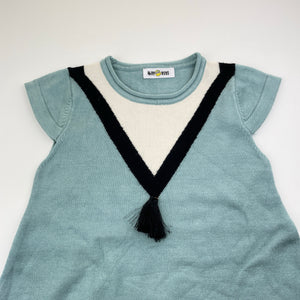 Girls Budou Doll, soft feel lightweight knit dress, GUC, size 6, L: 55cm