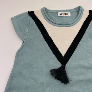 Girls Budou Doll, soft feel lightweight knit dress, GUC, size 6, L: 55cm