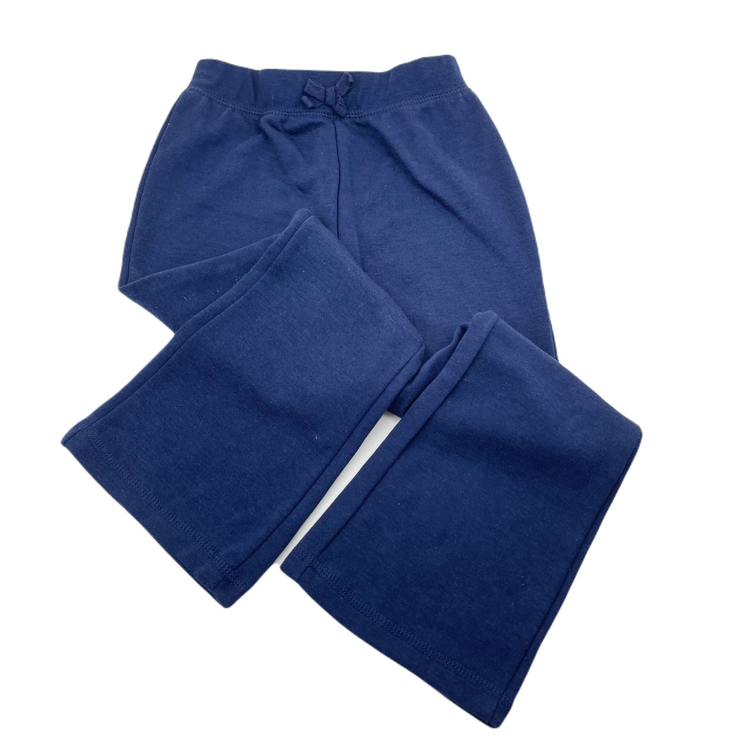 Girls H&T, navy track pants, elasticated, Inside leg: 47cm, EUC, size 6,  