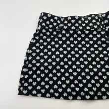 Load image into Gallery viewer, Girls Fun Spirit, black &amp; white skirt, elasticated, L: 24cm, GUC, size 5,  