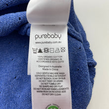 Load image into Gallery viewer, Girls purebaby, organic cotton knit cardigan, wash fade &amp; light marks, FUC, size 2,  
