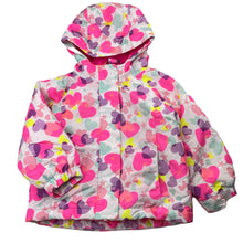 Load image into Gallery viewer, Girls The Children's Place, colourful hooded jacket / coat, EUC, size 2,  