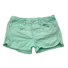 Load image into Gallery viewer, Girls Emerson, green stretch cotton shorts, adjustable, FUC, size 10,  