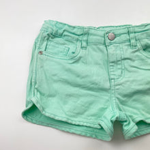 Load image into Gallery viewer, Girls Emerson, green stretch cotton shorts, adjustable, FUC, size 10,  