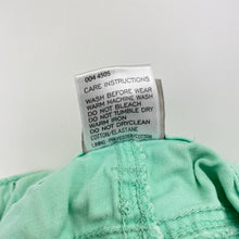 Load image into Gallery viewer, Girls Emerson, green stretch cotton shorts, adjustable, FUC, size 10,  